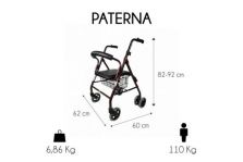 Clinicalfy Andador Rollator Freno Push