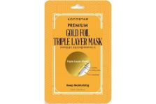 Kocostar Premium Gold Foil Triple Layer Mask