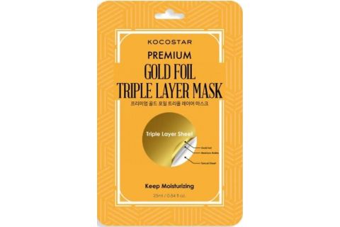Kocostar Premium Gold Foil Triple Layer Mask