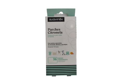 Suavinex Parches De Citronela Transparentes 36 Unidades.
