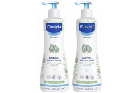 Mustela Babygel Baño de Espuma 2 x 750ml