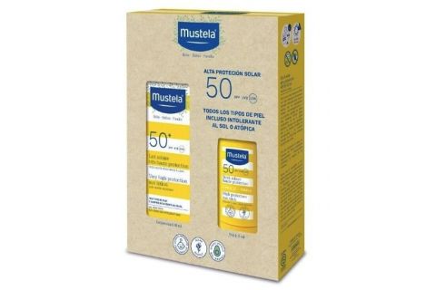 Mustela Pack Leche Solar Spf50+ 100ml + Stick Solar Spf50 9ml