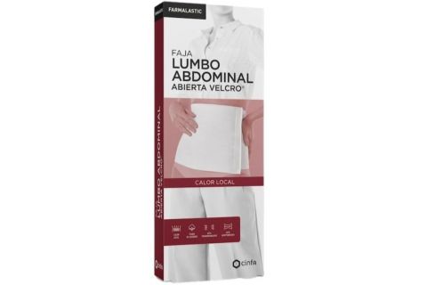 Farmalastic Faja Lumboabdominal Abierta con Velcro Talla Pequeña Color Blanco