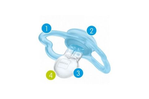 Mam Chupete Silicona Simétrica Supreme 1 Unidad N 6+ Meses