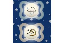 MAM Supreme Night Silicona Simétrica Azul 2ud 2-6M