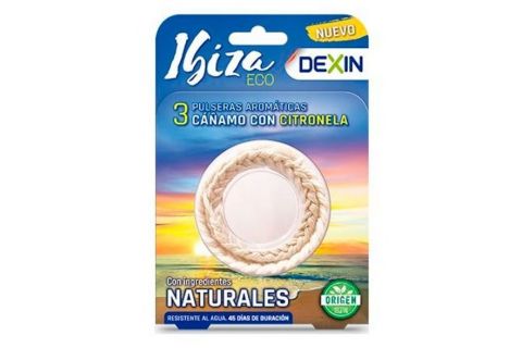 Dexin Pulsera Ibiza Eco Cañamo con Citronela 3 Unidades