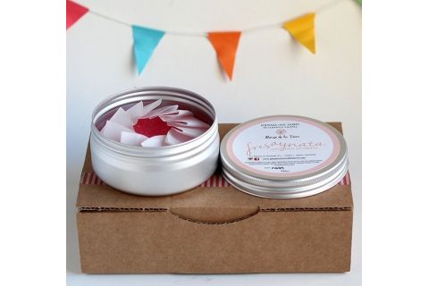 Alonso de la Torre Lata jabón-esponja Fresa y Nata con Rosa Mosqueta