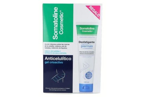 Somatoline Gel Crioactivo Anticelulítico 250ml + Desfatigante Piernas 100ml