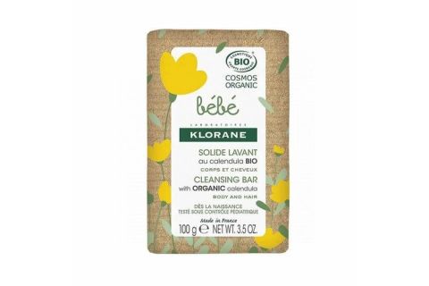 Klorane Bebe Limpiador Solido Cuerpo & Cabello A La Caléndula Bio 1 Envase 100 gr