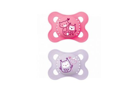 Mam Chupete Silicona Original Pure 2-6m Rosa