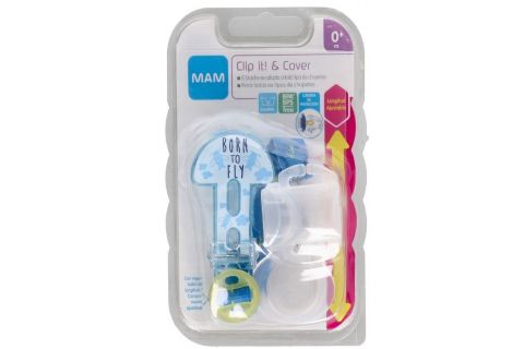 Mam Broche Para Chupete Y Cubierta De Protección 1 Unidad Color Azul