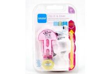 Mam Broche Para Chupete Y Cubierta De Protección 1 Unidad Color Rosa