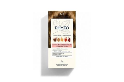Phyto Phytocolor 6.3 Rubio Oscuro Dorado Coloración Permanente