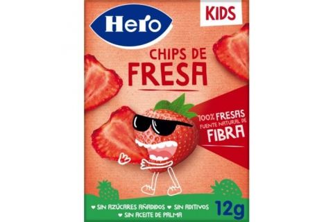 Hero Kids Chips De Fresa 12g