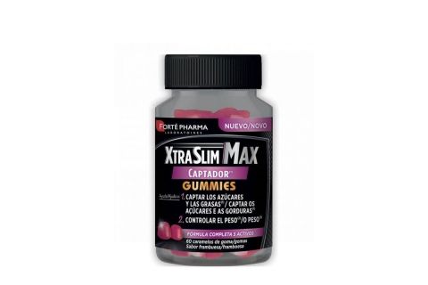 Forté Pharma XtraSlim Max Captador 60 Gummies Frambuesa