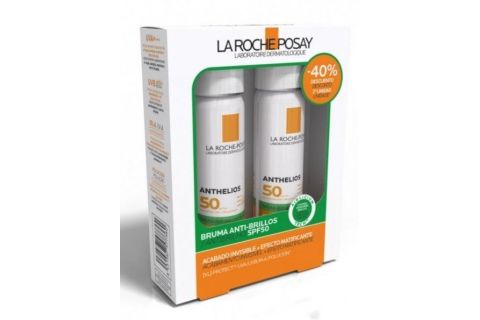 La Roche Posay Anthelios Bruma Facial Antibrillos Spf50 Duplo