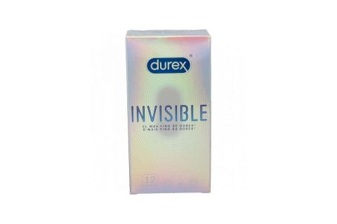 Durex Invisible Preservativo Extrafino Extrasensitivo 12uds