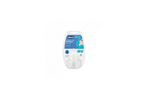 Chicco Physio Tetina Silicona Flujo Medio 2m+