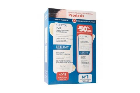 Ducray Pack Kertyol P. S. O Champú Tratante + Concentrado Calmante