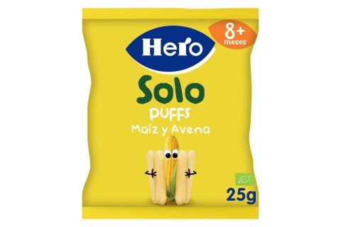 Hero Solo Puffs Sabor Avena Y Maíz 25g