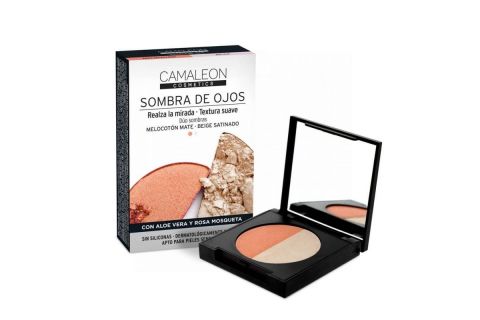 Camaleon Cosmetics Sombra de Ojos Melocotón y Beige 2x2,3g