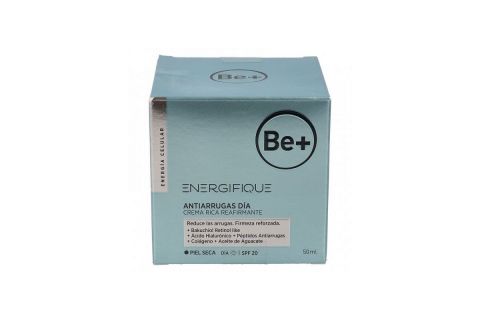 Be+ Energifique Antiarrugas Día Reafirmante Piel Seca 50ml
