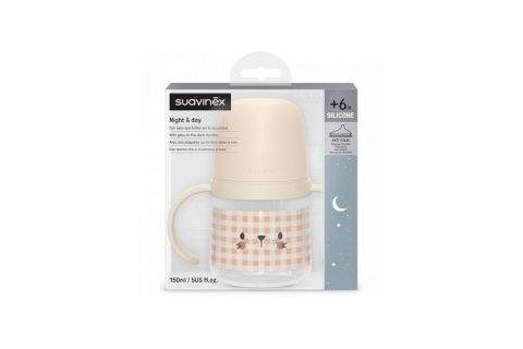 Suavinex Biberón First +4m Asas Antiderrame 150 ml