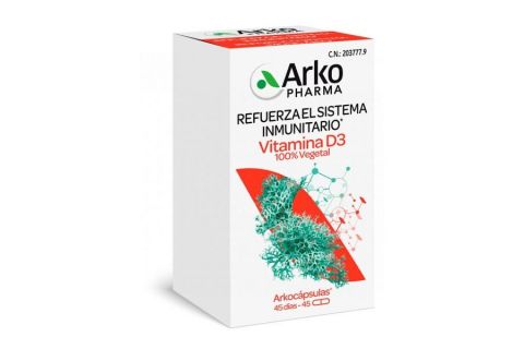 Arkocápsulas Vitamina D3 100% Vegetal 45 Cápsulas