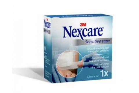 Nexcare Esparadrapo Hipoalergico Sensitive Tape Blanco 5 m X 2.5 cm