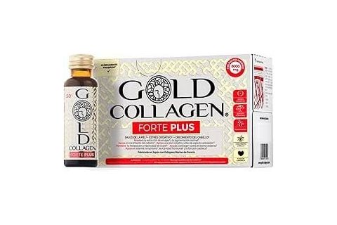 Gold Collagen Forte Plus 10 Frascos 50 ml Melocoton y Lichi