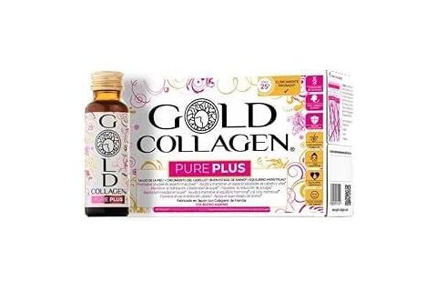 Gold Collagen Pure Plus 10 Frascos 50 ml Melocoton y Naranja