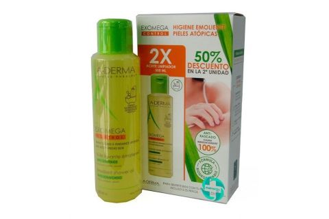 A-Derma Exomega Control Aceite Limpiar 2 x 500ml