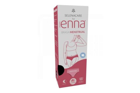 Enna Braga Menstrual Noche 1 Unidad Talla Xs Flujo Abundante Color Negro