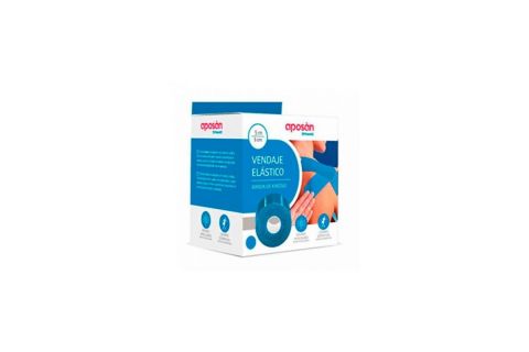 Aposan Dynamic Vendaje Elastico 1 Unidad 5 M X 5 Cm Color Azul