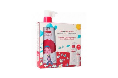 Letifem Pack Gel Intimo Pediátrico 250 Ml + Crema Vulvar 30 Ml