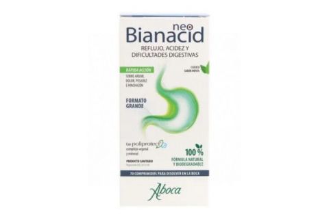 Neobianacid 70 Comprimidos Rápida Acción Sabor Limón
