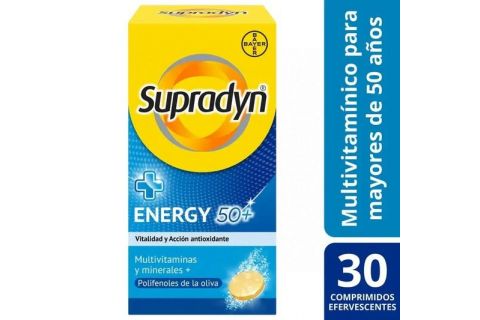 Bayer Supradyn Energy 50+ 30 Comprimidos Efervescentes