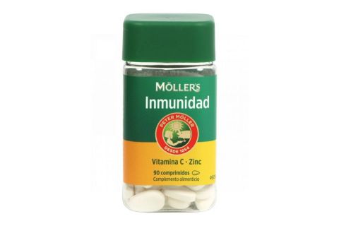 Mollers Inmunidad Vitamina C Y Zinc 90 Comprimidos