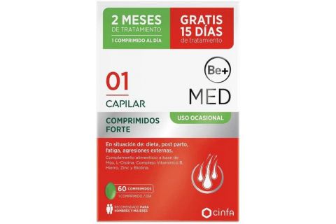 Cinfa Be+ Med Capilar Anticaida Uso Ocasional Forte 60 Comprimidos