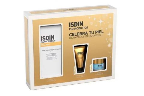 Isdinceutics Cofre Rutina Hidratante Serum Hyaluronic + Gel Limpiador + Crema Hidratante