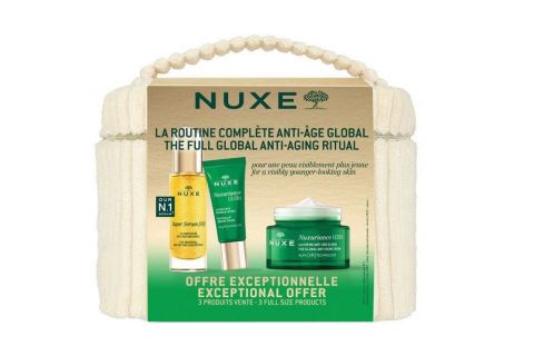 Nuxe Neceser Rutina Completa Antiedad Global- Sérum + Crema Antiedad + Contorno Ojos Y Labios
